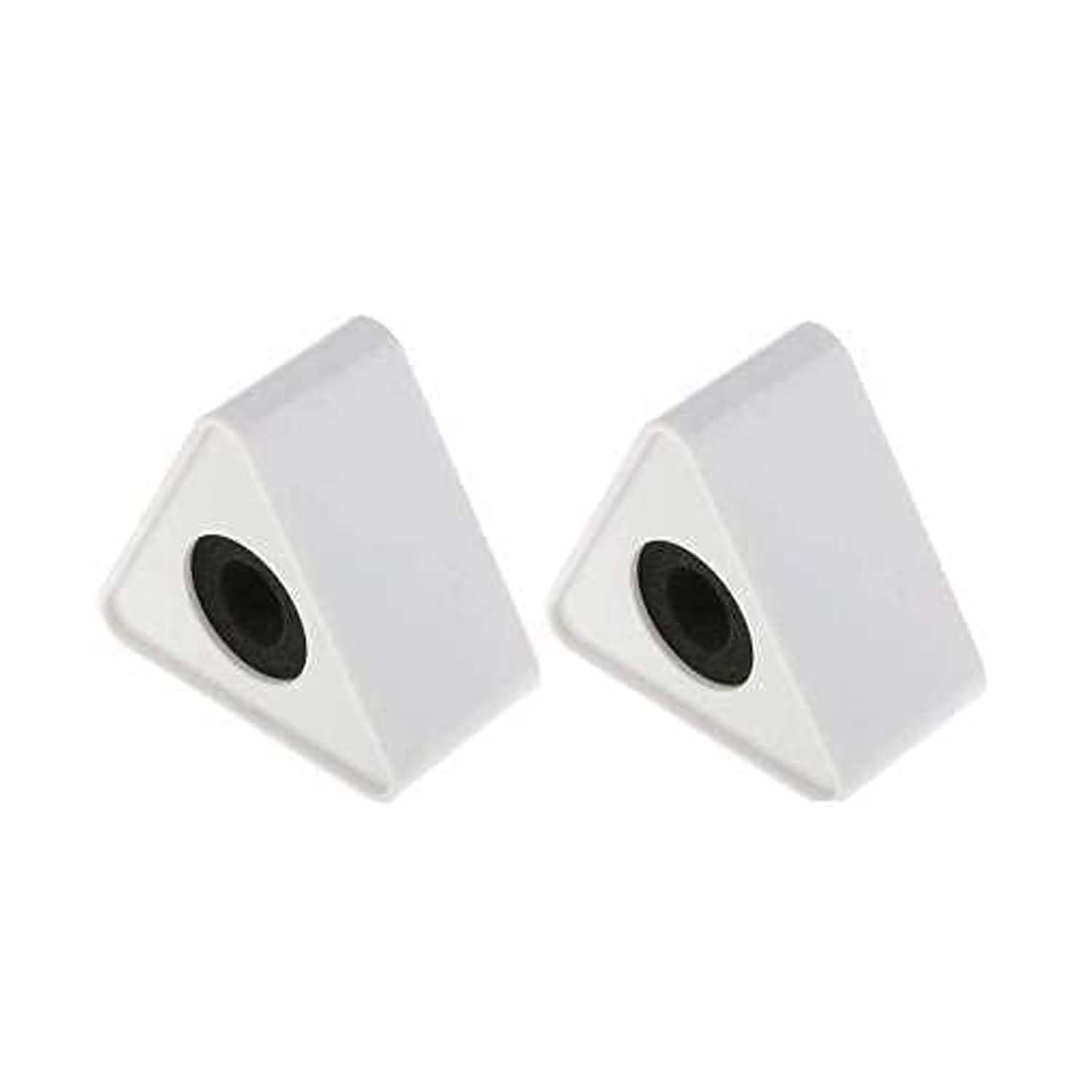 Winsumm ABS Injection Molding Triangular Interview Mic Microphone Logo Flag Station Logo -White||Ideal for Journalists, Anchors, Vloggers & Content Creators, Compact Triangular Mic Flag Station-image-4