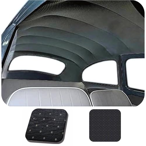Perforated Headliner Kit for VW Beetle Bug 1300 1302 1303 (1972–1975) – Black Vinyl OEM Style Roof Lining Replacement – Classic VW Bug Interior Restoration Upgrade