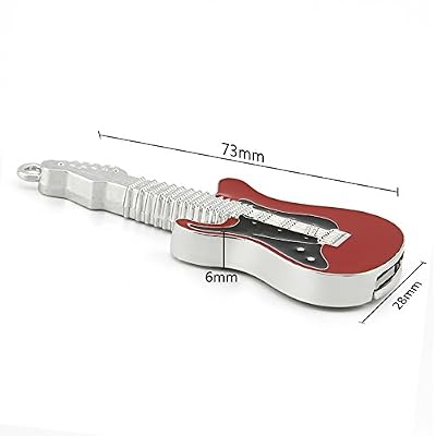 16GB USB 2.0 Flash Drive Metal Music Guitar Shaped Pen Drive Memory Stick Thumb Drive