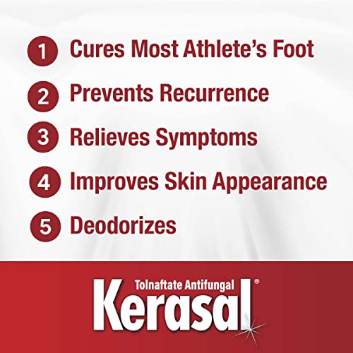 Kerasal 5-In-1 Athlete's Foot Invisible Powder Spray, Athlete's Foot Spray, 2 Oz #TOP2