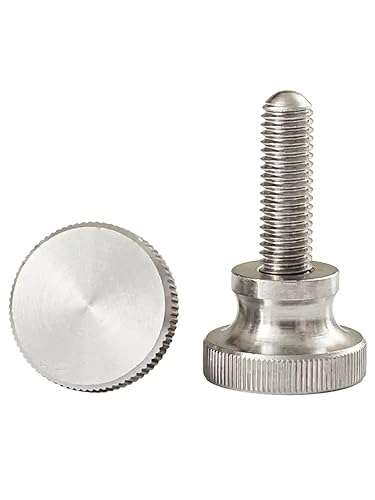 Miniatura 2 de M4 - Tornillos moleteados de acero inoxidable 10 piezas M4 x 0630in