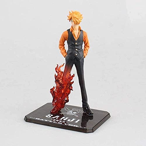 Una pieza Anime personajesEl mejor regalo para los niños Anime model15cm Anime Luffy Zoro Sanji...