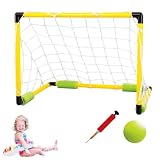 Portería de piscina, juego de fútbol acuático, piscina flotante de enfriamiento de verano, fútbol, ​​incluye 1 pelota y 1 bomba, juegos interactivos para padres e hijos para adultos y familia