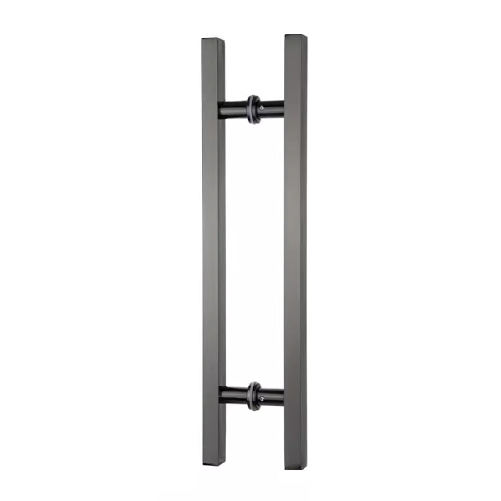 Poignée de porte double face anthracite en barre longue pour douche