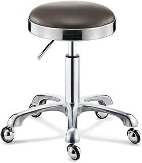 Barber Shop Large Stool Barber Shop Hair Cutting Chair Round Stool Beauty Stool Rotating Lift Beauty Salon Dedicated (Color : Brown, Size : B)