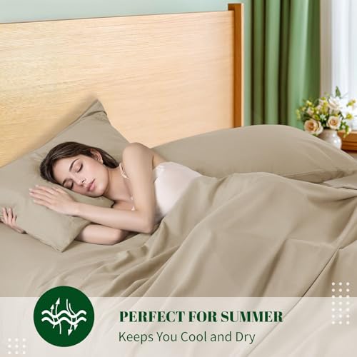 Sonoro Kate Cooling Sheet Set, 100% Egyptian Cotton Sheets, 1000 High Thread Count thumb #7