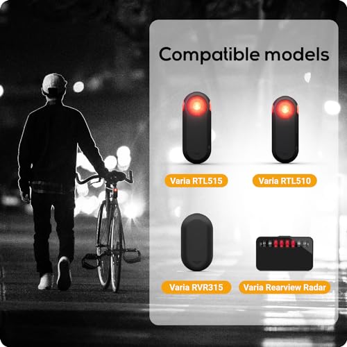 TUSITA Suporte de assento de bicicleta compatível com Garmin Varia RTL510 RTL515 RVR315, radar retro