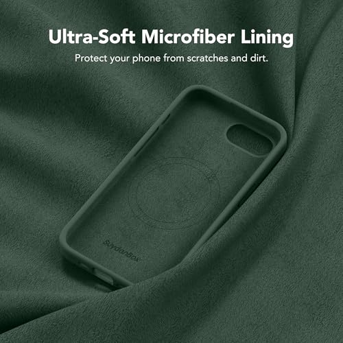 Image of Magnetic for iPhone 17e /iPhone 16e Case, Compatible with MagSafe, [Soft Anti-Scratch Microfiber Lining] Slim Silicone Shockproof Protective Phone Case for iPhone 17e /16e 6.1 inch, Alpine Green