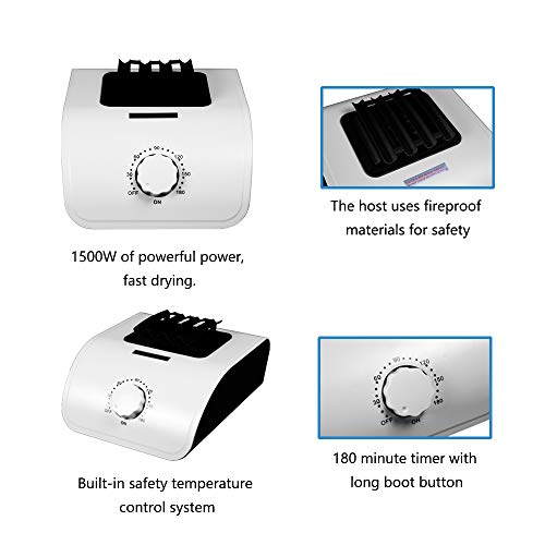 Concise Home elektrischer Wäschetrockner Kapazität Doppel-Edelstahl energiesparende Innenkleidung Warmluft-Trockenschrank (DREI Schichten) - Image 7