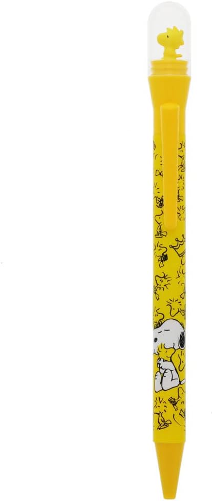 Sun-Star Stationery S4649249 Snoopy Oil-Based Ballpoint Pen, Curling Dome Pen, Woodstock