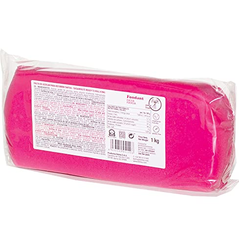 Pasta De Azúcar Fondant fucsia 1kg Sin Gluten