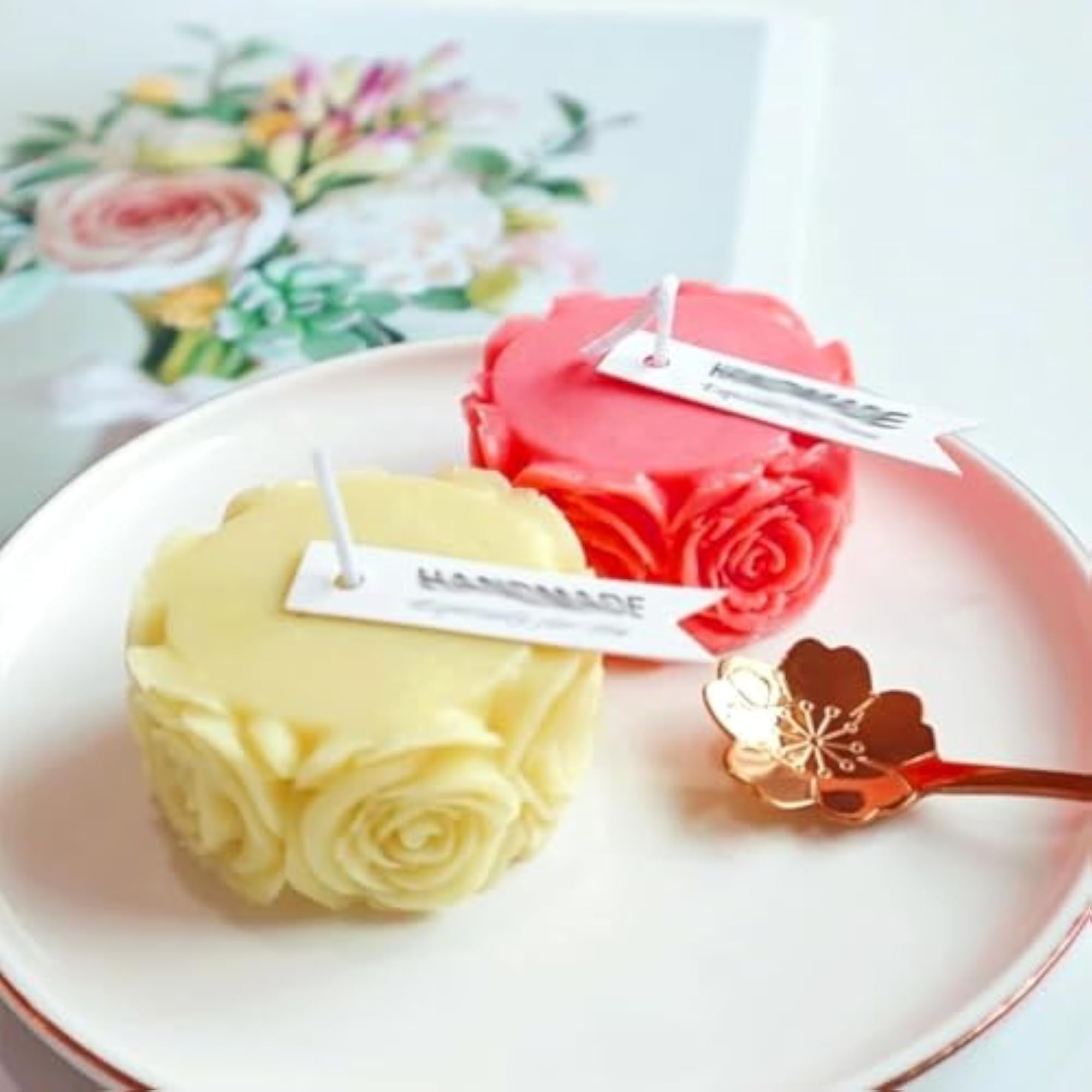 3D Rose Candle Silicone Mould for DIY Candle Making
