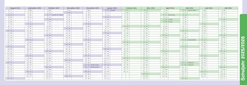 Der Wochen-Tischkalender für das Schuljahr 2025/2026: Mit zahlreichen Aktions- und Thementagen