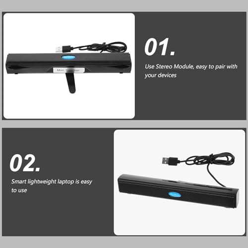 UKCOCO Sound Bars for TV, Small Surround Soundbar Speakers for PC/Gaming/Projectors - Thumbnail 2