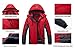 Wantdo Women's Waterproof Mountain Jacket Fleece Windproof Ski Jacket US S Red Small