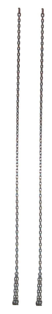 Just Fun Seggiolino Altalena con Set di Catene in Acciaio Inossidabile 5mm – 1,8 m, per Bambini, Uso pubblico – Nero