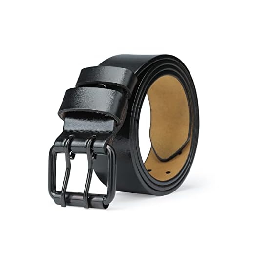 TEAMMAO Ceinture Homme Cuir 110CM-180CM Grande Taille Double Prong Boucle Ceinture de Travail Jeans Ceintures 3,8 CM Large avec Boîte Cadeau.(Noir,Taille 120-125cm (Totale 140cm))