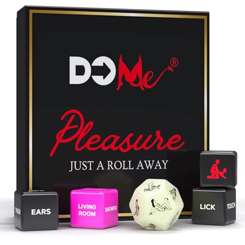 Sex Dice Game for Couples - Premium Deluxe Set of 5 Dice with Box - for Adult Sex Games - Premium Box Included with Instructions