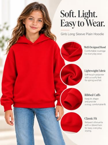 Girls Hoodies Soft Casual Cute Kids Hooded Sweatshirt Teens Fall Fashion - image 5