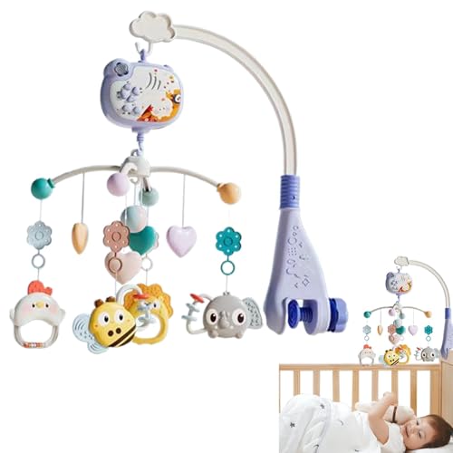 Musical Crib Mobile, Babies Mobile With Projector, Nursery Musical Mobile, Removable Bassinet Toy, Crib Mobile With Lights And M