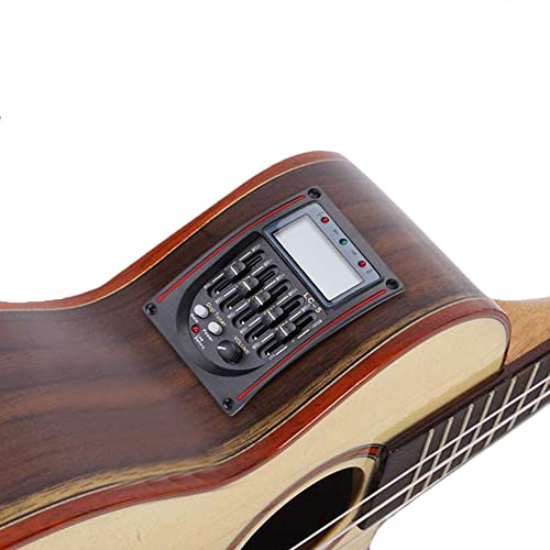 Jiayouy 1 Set Eq Lc-5 Piezo Pickup Acoustic Guitar 5 Band Preamp Amplifier Equalizer Tuner With Lcd Display #TOP4