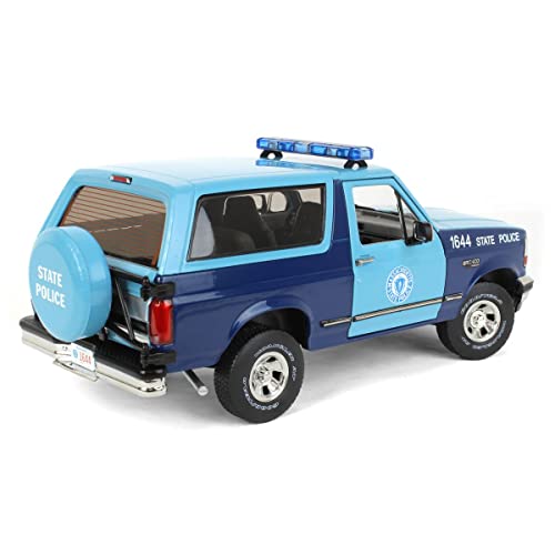 Greenlight 1/18 Massachusetts State Police 1996 Ford Bronco XLT miniatura 3