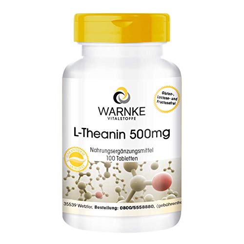 Theanin Tabletten - 500mg - vegan - 100 Tabletten - Aminosäure