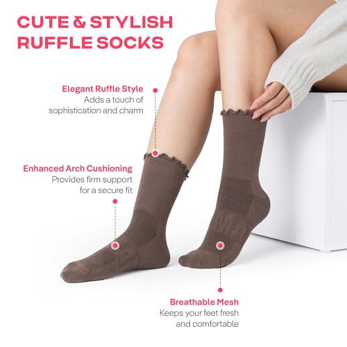 Image of CoolMate Pilates Socks with Grips for Women, Non Slip Yoga Socks