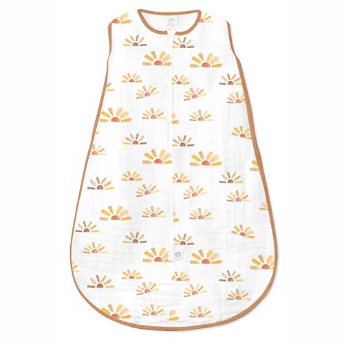 Image of SwaddleDesigns Muslin zzZipMe Sleeping Sack, for Baby Boy and Girl, Wearable Blanket with 2-Way Zipper