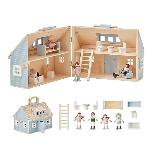 Olivia's Wooden Cottage Dollhouse