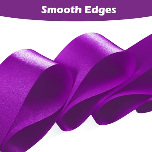 HiUnicorn 2PCS Purple Dance Ribbons for Kids Party Favor, 6.6 Ft Streamer Ribbon Dancer Wand for Toddler Gymnastics Rhythmic Dancing, Worship Praise, Talent Show, Outdoor Toy - Thumbnail 2