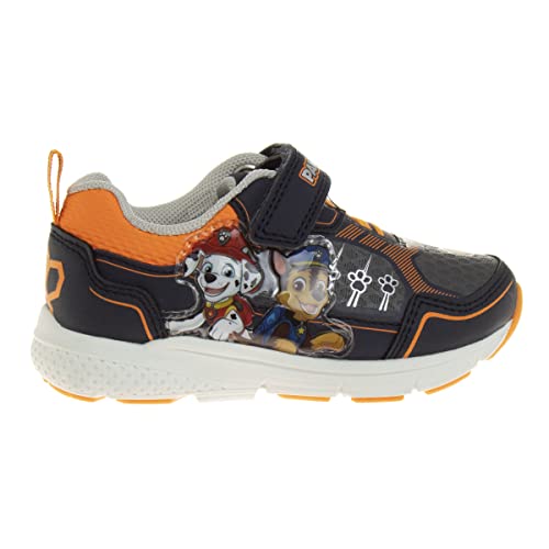 Paw Patrol Boys Shoes -Toddler Kids Sneaker Chase And Marshall Slip On Athletic Lightweight Breathable Sneakers Light Up Tennis - Orange (7 Toddler) #TOP1