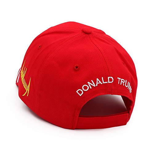 Boné de beisebol Bestmaple Donald Trump 2024 MAGA EUA Keep America Great Hat, Vermelho, L