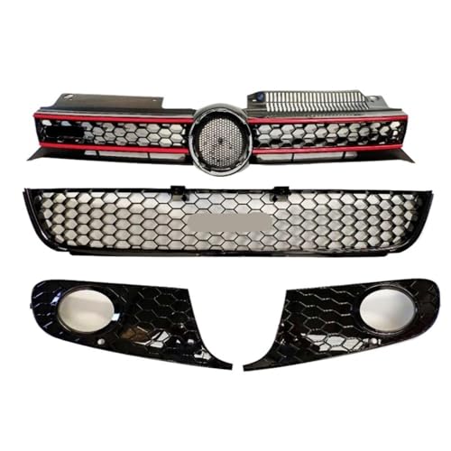 Grilles pare-choc Golf 6 MK6 maille nid d'abeille ABS durable
