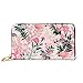 Produktbild JHGFG Mode Handtasche Reißverschluss Brieftasche Sweet Pastel Soft Gentle Summer Garden Telefon Kupplung Geldbörse Abendkupplung Blocking Leder Brieftasche Multi Card Organizer