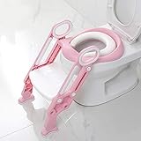 XUANYU Reducteur Toilette Enfant avec échelle Réglable, Sičge de Toilette pour Enfants, En...