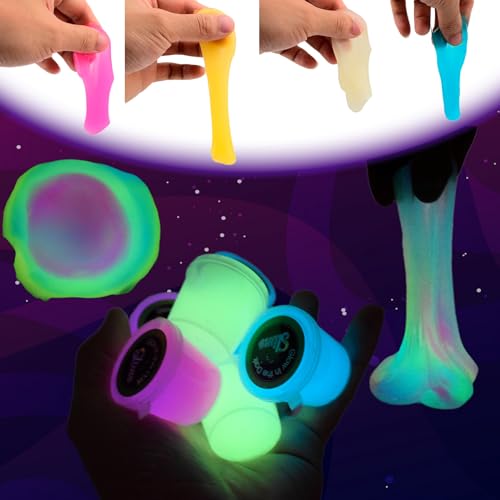 12 Pack Galaxy Slime Kit Glow in The Dark Set, Party Favors for Girls Boys, DIY Putty Stress Relief Toy for Goodie Bags Stuffers Christmas Easter Toys - Image 7