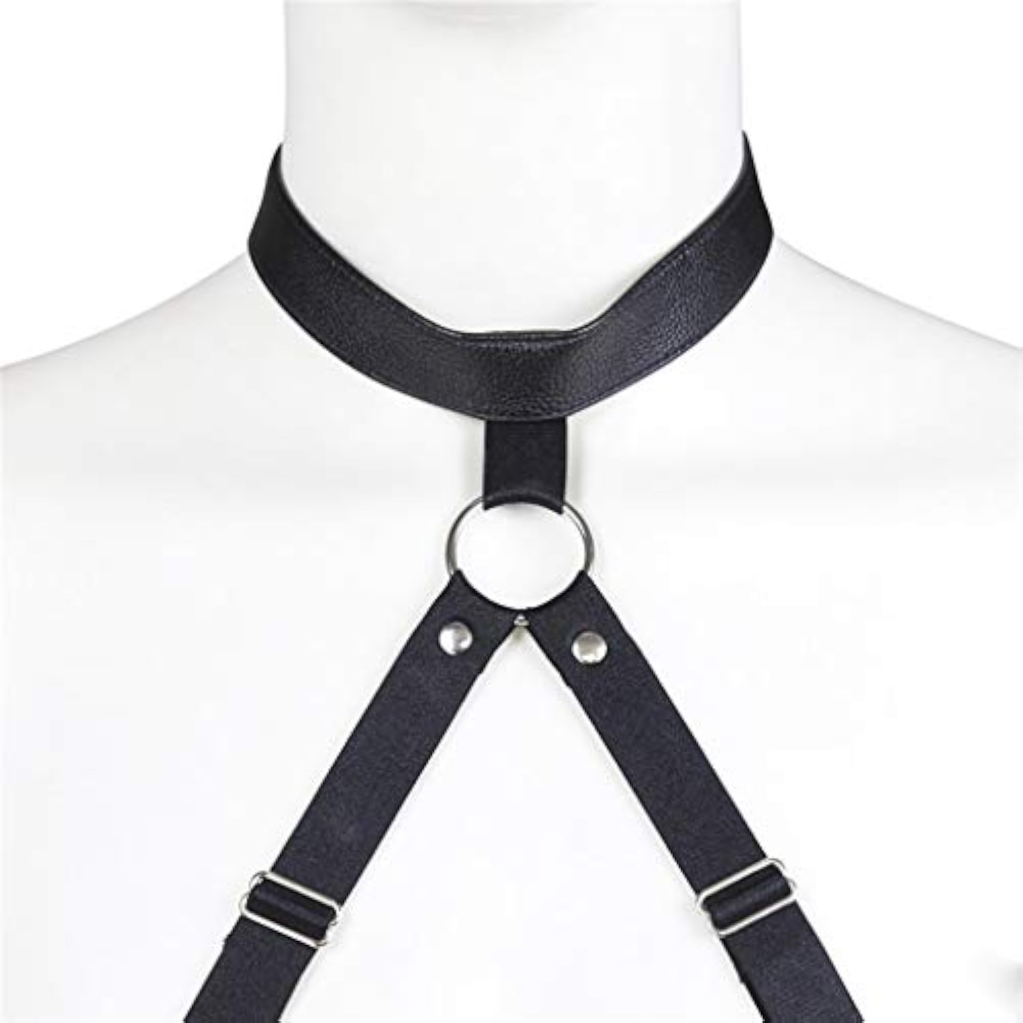 Cute Hollow Cage Harness Strappy Bodysuit