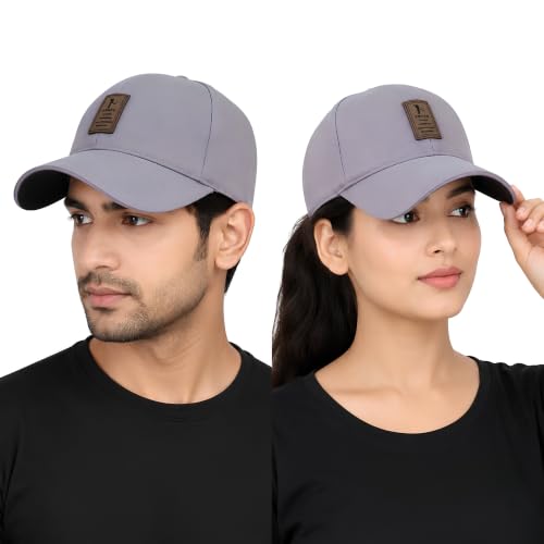 Image of Cap for Men Women Topi Unisex Head Branded Boy's Girl's Caps Adjustable Strap Summer Sports Cricket Gym Dance Cotton Free Size