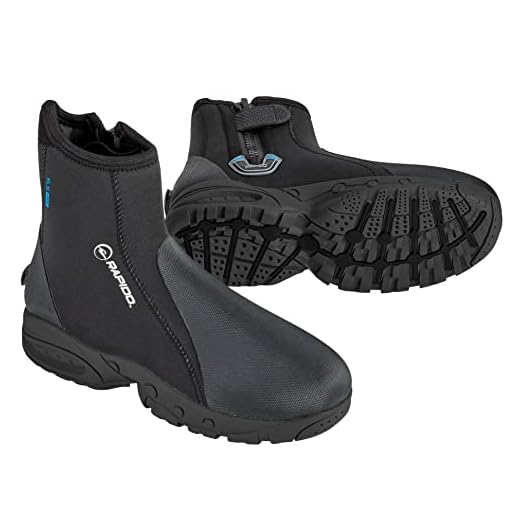 SEAC Seac 6mm Super-Stretch Zippered Hard Sole Dive Boots Booties, Large (10/11)