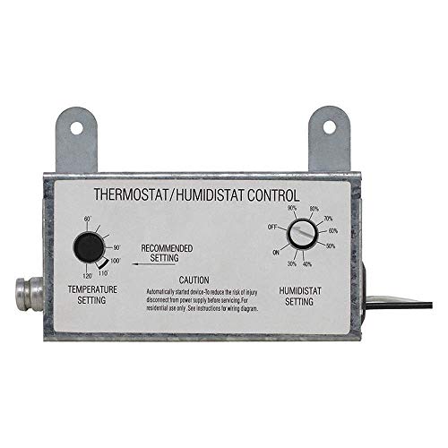 10N203 Attic T-Stat/Humidistat, 60 to 120 Deg F