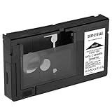 Bingxue 2025 Updated VHS C Adapter, SVHS VHS-C to VHS, 12mm VHSC Tapes Camcorders Motorized for VCR Player, Not Compatible to 8mm/Hi8/Mini DV Tapes