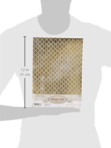 Ultimate Crafts A4 Foiled Vellum, Oro