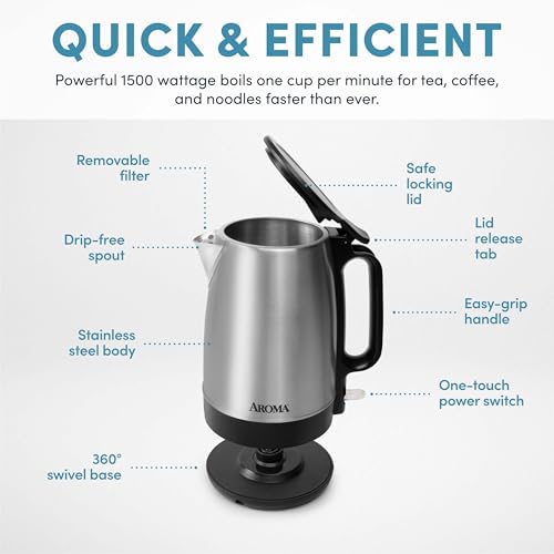 AROMA Electric Kettle: Rapid Boil & Modern Design - Image 6