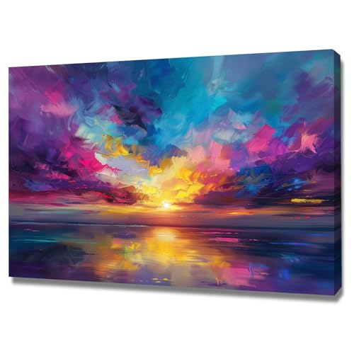 Tableau de décoration murale moderne WODJEM pour créer un salon cosy
