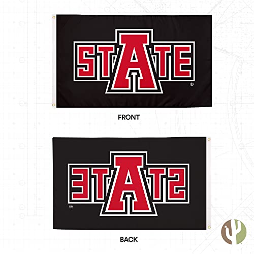 Desert Cactus Arkansas State University Flag Red Wolves A-State Asu Flags Banners 100% Polyester Indoor Outdoor 3X5 (Style 4) #TOP4