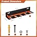 Air Tool Holder, 5 Slots Pneumatic Tool Rack for Garage Walls, Lockable Metal Hanger for Air Compressor Tools, Wall Mounted Organizer, Tool Cart Storage Accessories