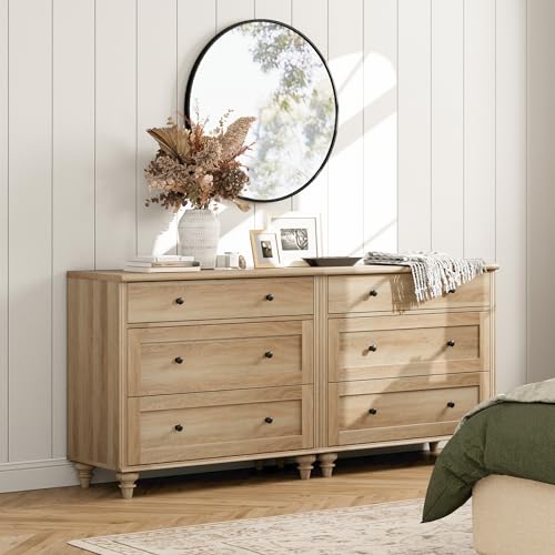 Wampatkidsdresserforbedroomwith6drawersoakbabydresserswithwidechestofdrawersmidcenturymodernwoodenclosetstorageorganizerlargewooddressersforlivingroomnurseryhallway Urban Country Home Decor Wampat kids dresser for bedroom with 6 drawers oak baby dressers with wide chest of drawers mid century modern wooden closet storage organizer large wood dressers for living room nursery hallway urban country home decor