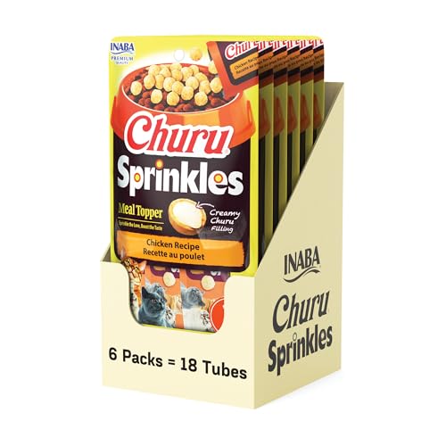 INABA Churu Sprinkles Cat Meal Topper, Chicken, 18ct - image 1