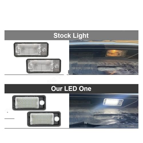 Luz matrícula LED Audi soluciona error de bombilla fundida en salpicadero para A4 B6 B7 A3 A6 Q7 3